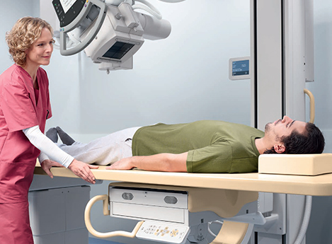 flex room flexible nurse ready for scanning patient