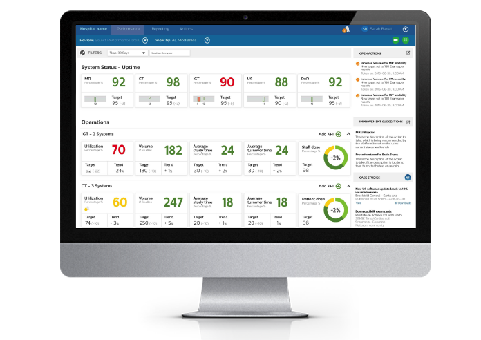 Monitor with charts video