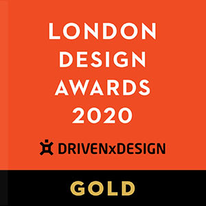 Logo for drivenxdesign award programs, London Design Awards 2020