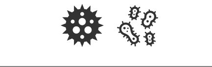 Bacteria and virus icons