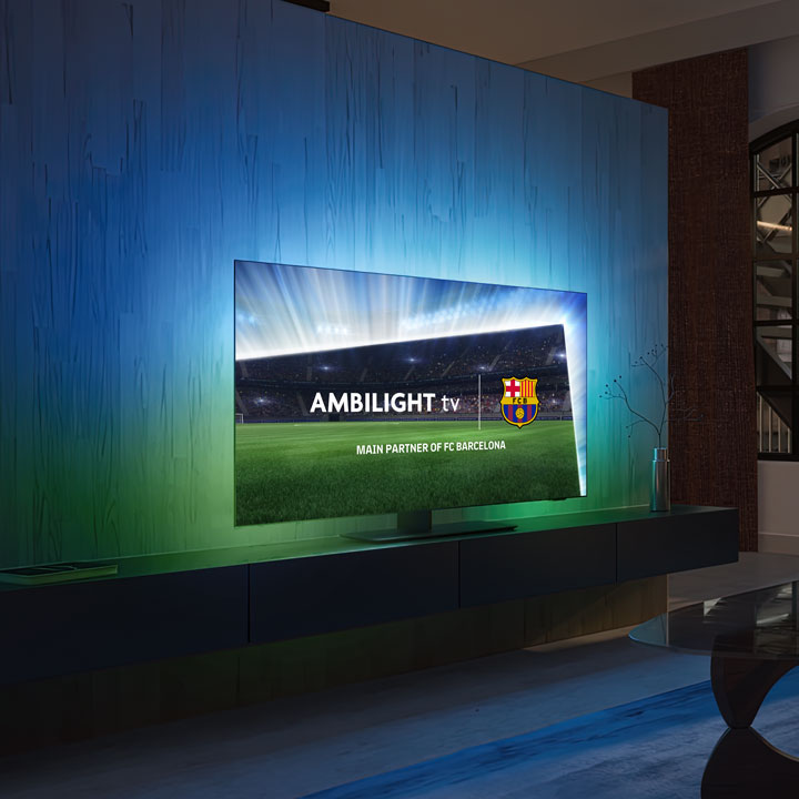 FC Barcelona games with Ambilight TVs